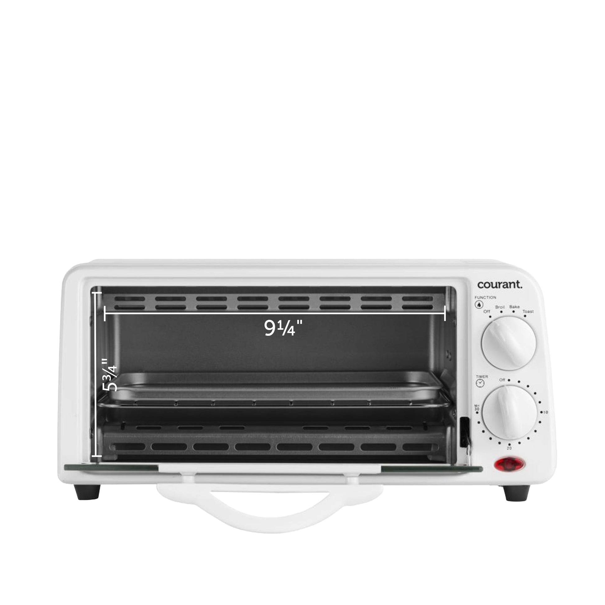 COURANT COMPACT TOASTER OVEN 650W, WHITE