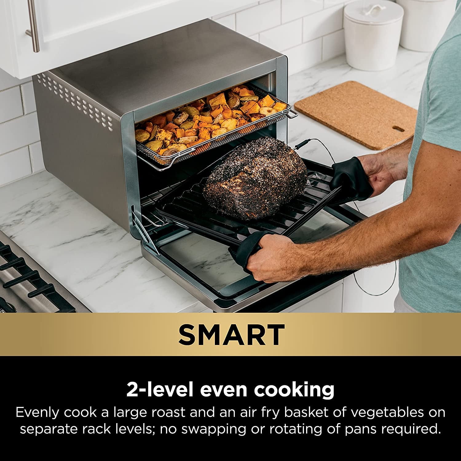 Restored Ninja DT251 Foodi 10-in-1 Smart XL Air Fry Oven (Refurbished)