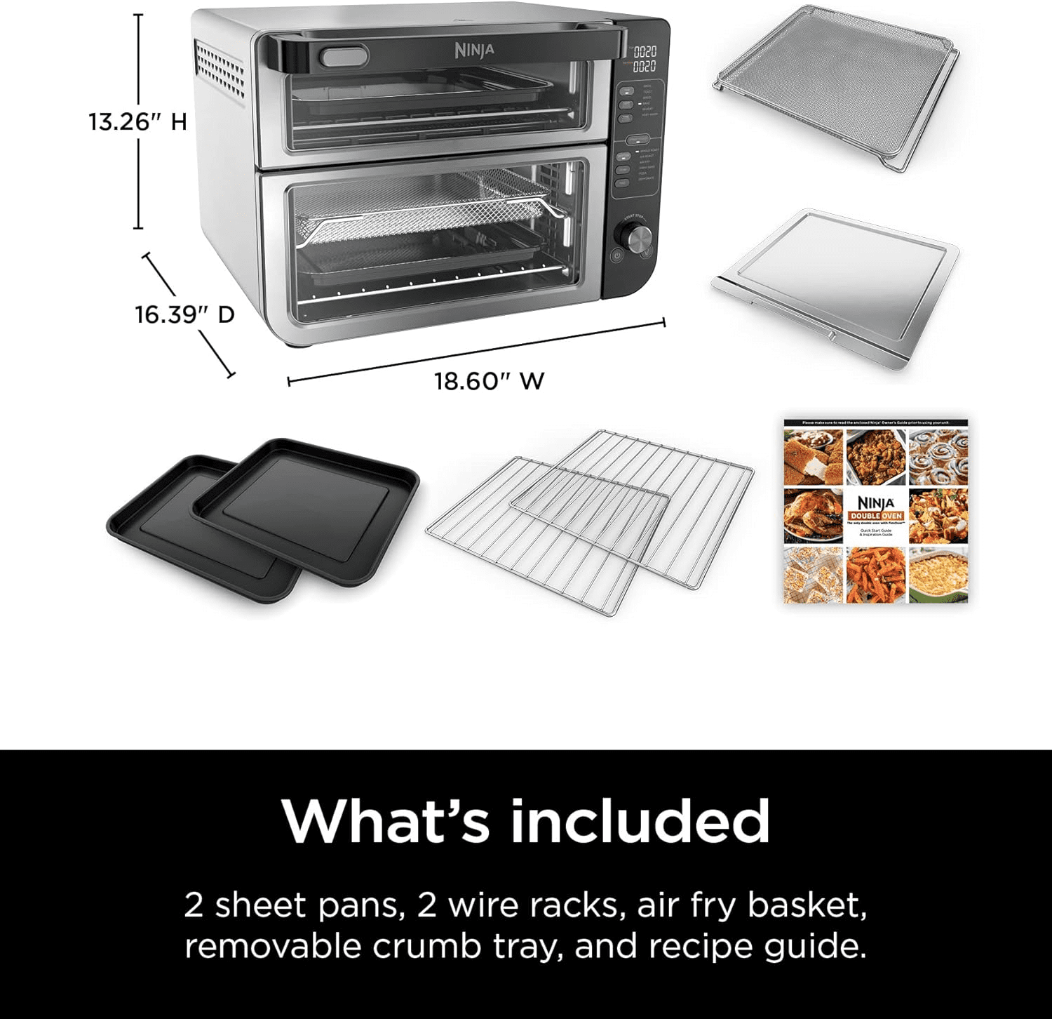 Ninja 1800 W 12-in-1 Double Oven
